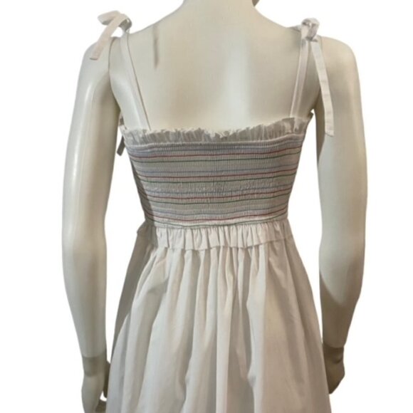 NWT English Factory White Smocked Dress XSmall - Picture 7 of 7